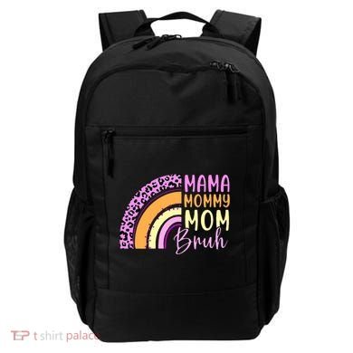 Mama Mommy Mom Bruh Cute Rainbow Backpack
