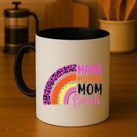 Mama Mommy Mom Bruh Cute Rainbow Coffee Mug thumb 4