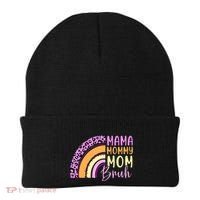 Mama Mommy Mom Bruh Cute Rainbow Beanie thumb 0