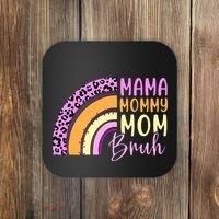 Mama Mommy Mom Bruh Cute Rainbow Coaster thumb 0