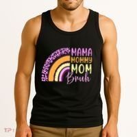 Mama Mommy Mom Bruh Cute Rainbow Tank Top thumb 3