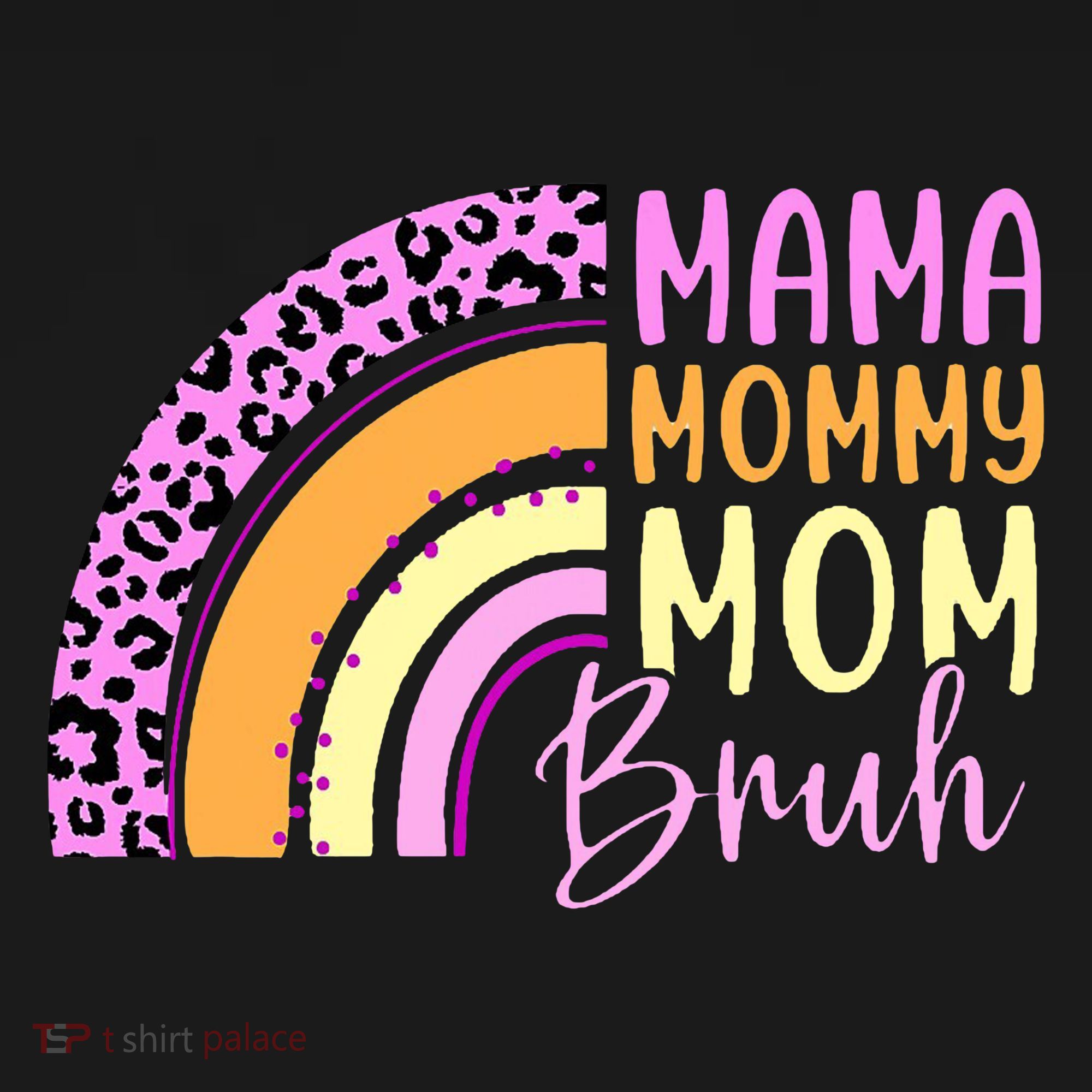 Mama Mommy Mom Bruh Cute Rainbow Tank Top