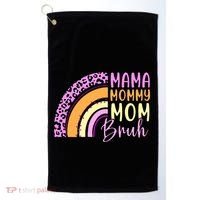 Mama Mommy Mom Bruh Cute Rainbow Golf Towel thumb 0