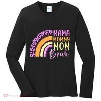 Mama Mommy Mom Bruh Cute Rainbow Women's Long Sleeve Shirt thumb 0