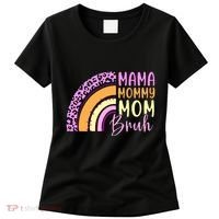 Mama Mommy Mom Bruh Cute Rainbow Women's T-Shirt thumb 0
