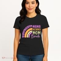 Mama Mommy Mom Bruh Cute Rainbow Women's T-Shirt thumb 4