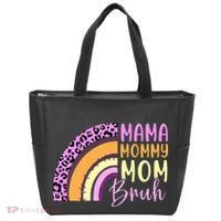 Mama Mommy Mom Bruh Cute Rainbow Tote Bag thumb 0
