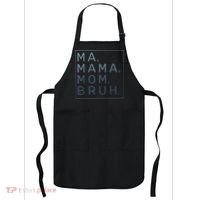 Ma Mama Mom Bruh Green Quote Mother Apron thumb 0