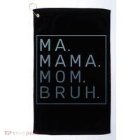 Ma Mama Mom Bruh Green Quote Mother Golf Towel thumb 0