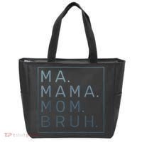 Ma Mama Mom Bruh Green Quote Mother Tote Bag thumb 0