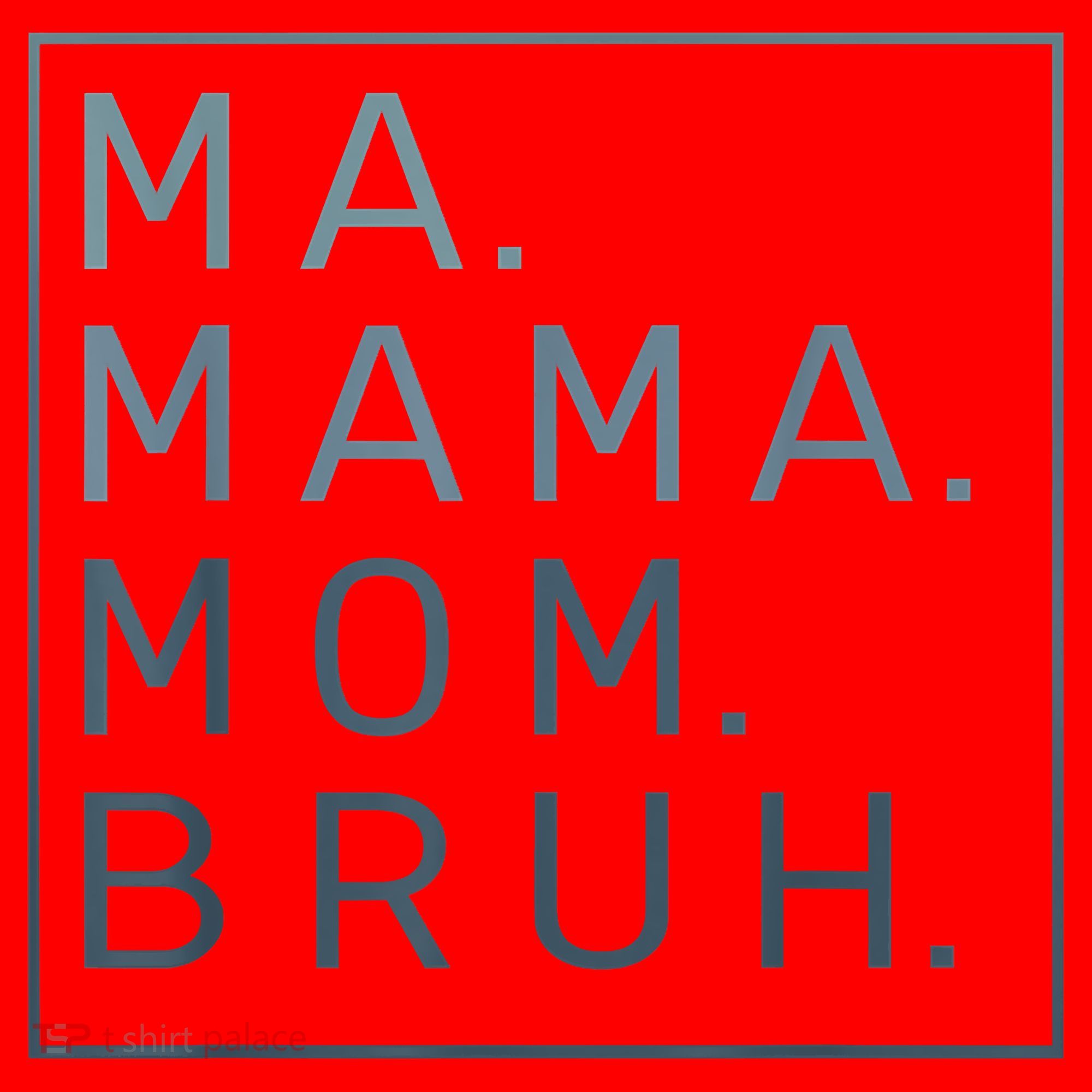 Ma Mama Mom Bruh Green Quote Mother Santa Hat