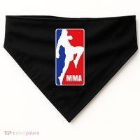 Mma Mixed Martial Arts Retro Fighting Fan Logo USA-Made Doggie Bandana thumb 0