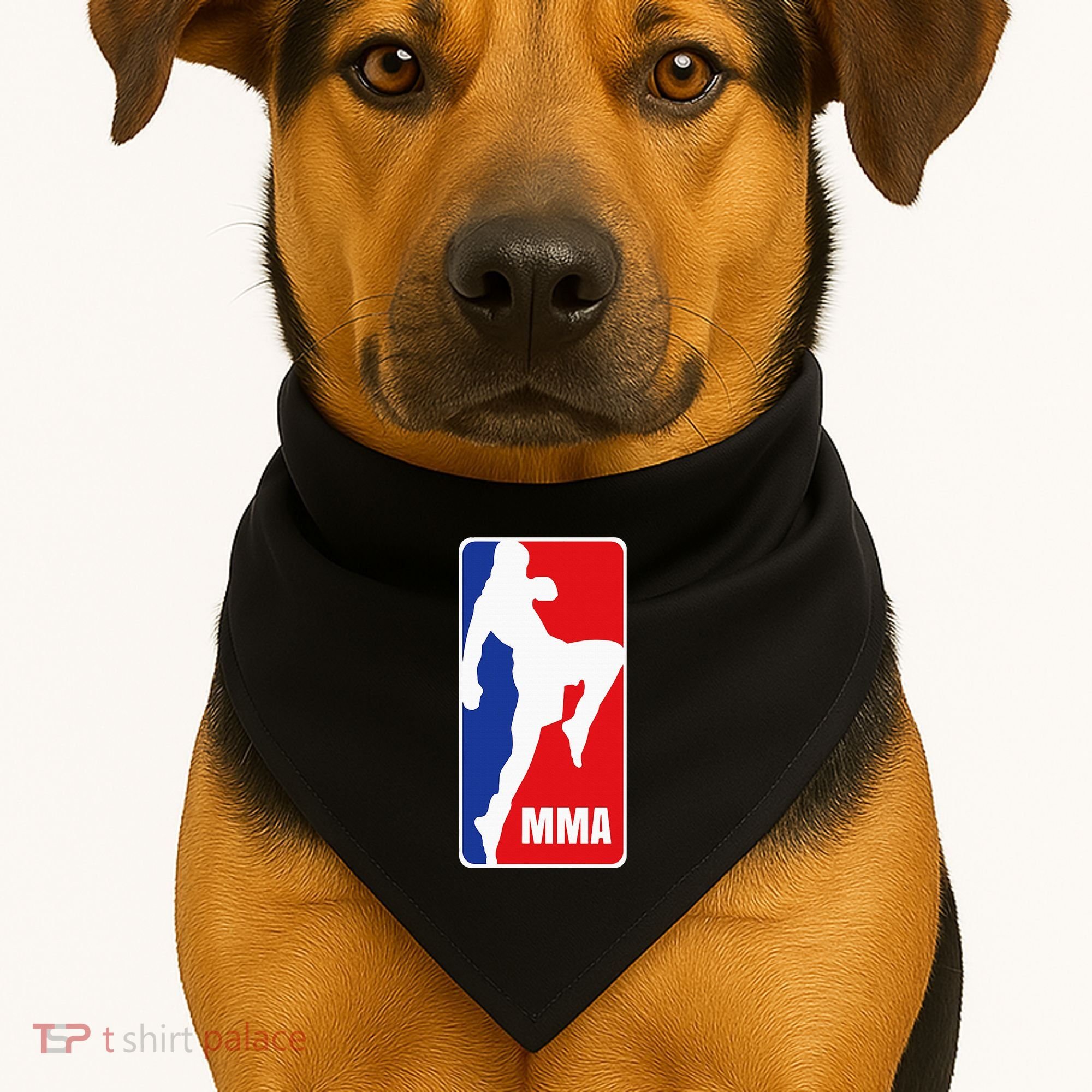 Mma Mixed Martial Arts Retro Fighting Fan Logo USA-Made Doggie Bandana