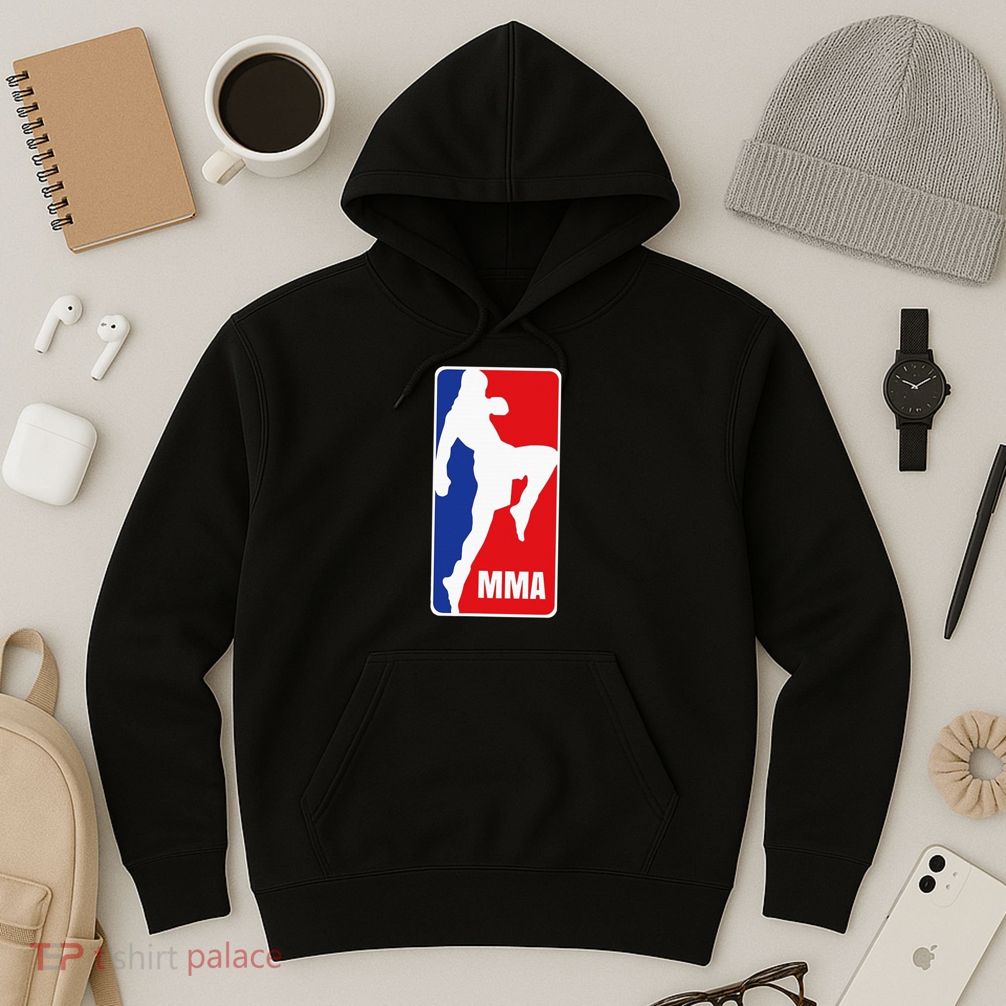 Mma Mixed Martial Arts Retro Fighting Fan Logo Hoodie