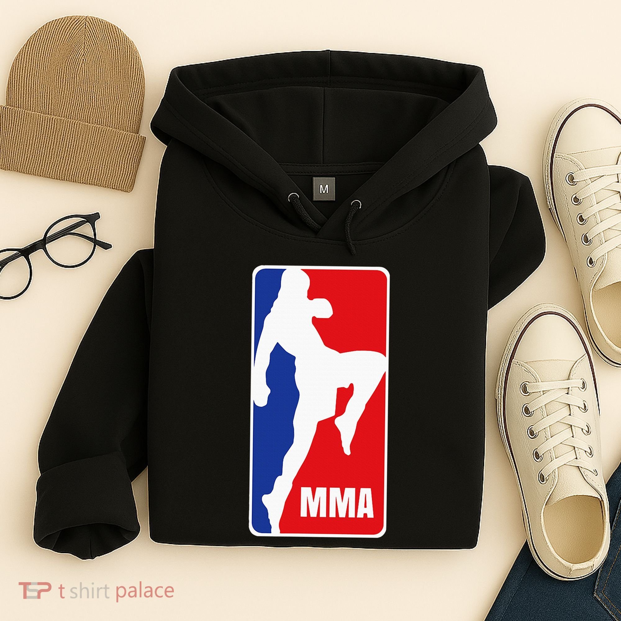 Mma Mixed Martial Arts Retro Fighting Fan Logo Hoodie
