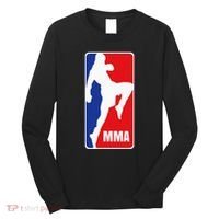 Mma Mixed Martial Arts Retro Fighting Fan Logo Long Sleeve Shirt thumb 0