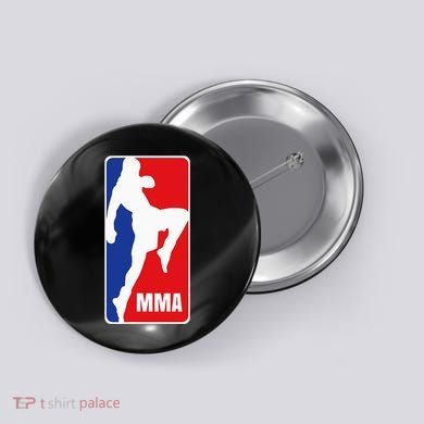 Mma Mixed Martial Arts Retro Fighting Fan Logo Button
