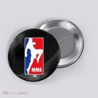Mma Mixed Martial Arts Retro Fighting Fan Logo Button thumb 0