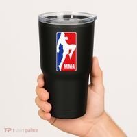Mma Mixed Martial Arts Retro Fighting Fan Logo Tumbler thumb 2