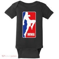 Mma Mixed Martial Arts Retro Fighting Fan Logo Baby Bodysuit thumb 0