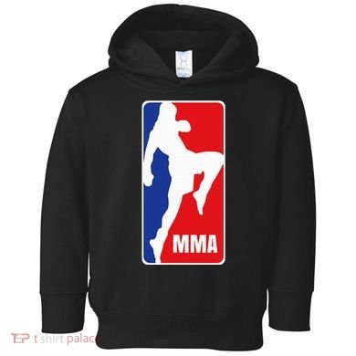 Mma Mixed Martial Arts Retro Fighting Fan Logo Toddler Hoodie