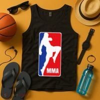 Mma Mixed Martial Arts Retro Fighting Fan Logo Tank Top thumb 4
