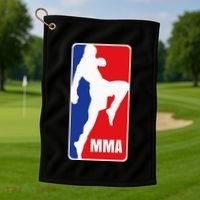 Mma Mixed Martial Arts Retro Fighting Fan Logo Golf Towel thumb 1