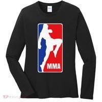 Mma Mixed Martial Arts Retro Fighting Fan Logo Women's Long Sleeve Shirt thumb 0