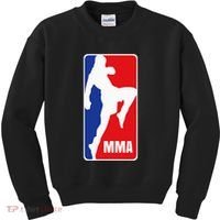 Mma Mixed Martial Arts Retro Fighting Fan Logo Kids Sweatshirt thumb 0