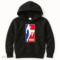 Mma Mixed Martial Arts Retro Fighting Fan Logo Kids Hoodie thumb 0