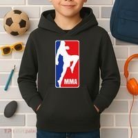 Mma Mixed Martial Arts Retro Fighting Fan Logo Kids Hoodie thumb 2
