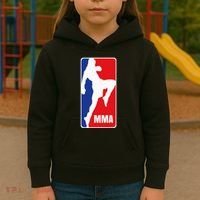 Mma Mixed Martial Arts Retro Fighting Fan Logo Kids Hoodie thumb 3