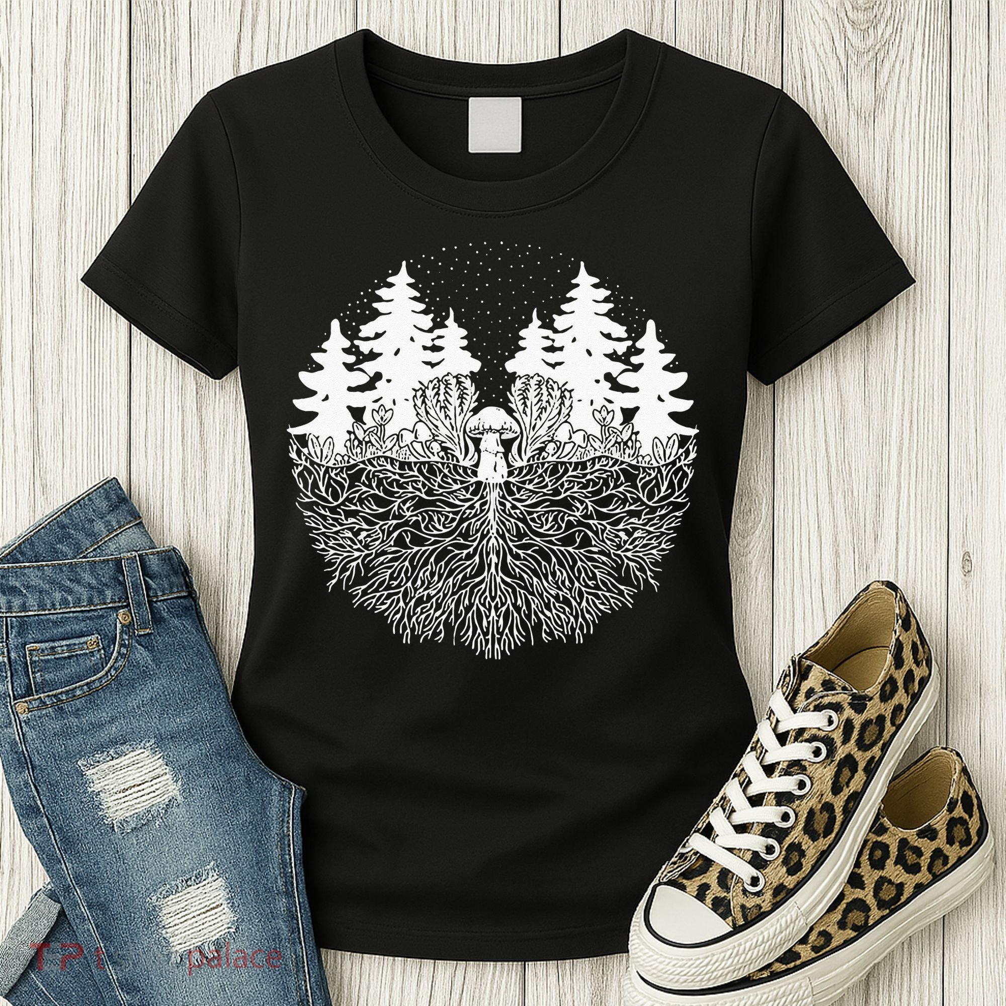 Mycelium Mushroom Women's T-Shirt