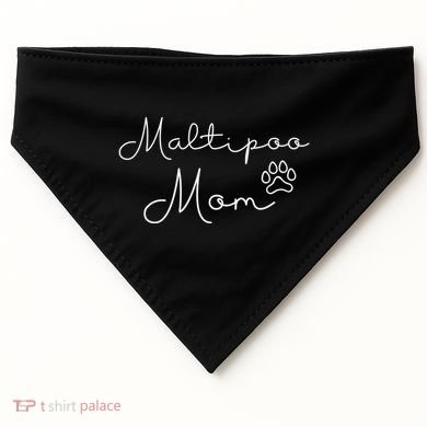 Maltipoo Mom Malitpoo Momma Maltipoo Mama Gift USA-Made Doggie Bandana