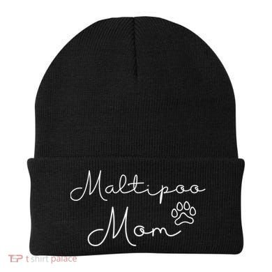 Maltipoo Mom Malitpoo Momma Maltipoo Mama Gift Beanie
