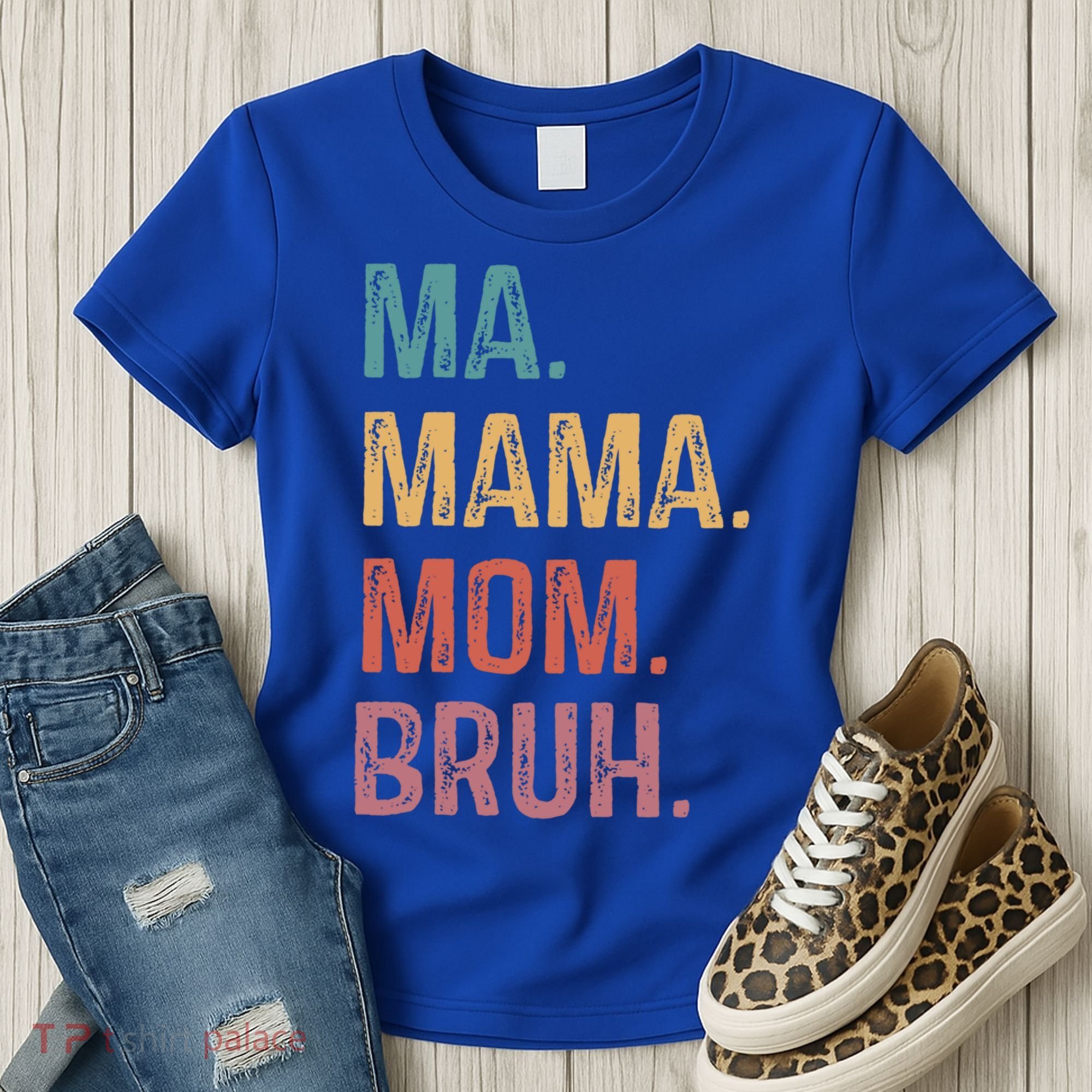 Ma Mama Mom Bruh Mommy Funny Saying Mother Gift Women's T-Shirt