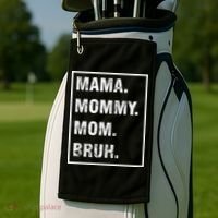Mama Mommy Mom Bruh Funny Meme Golf Towel thumb 2