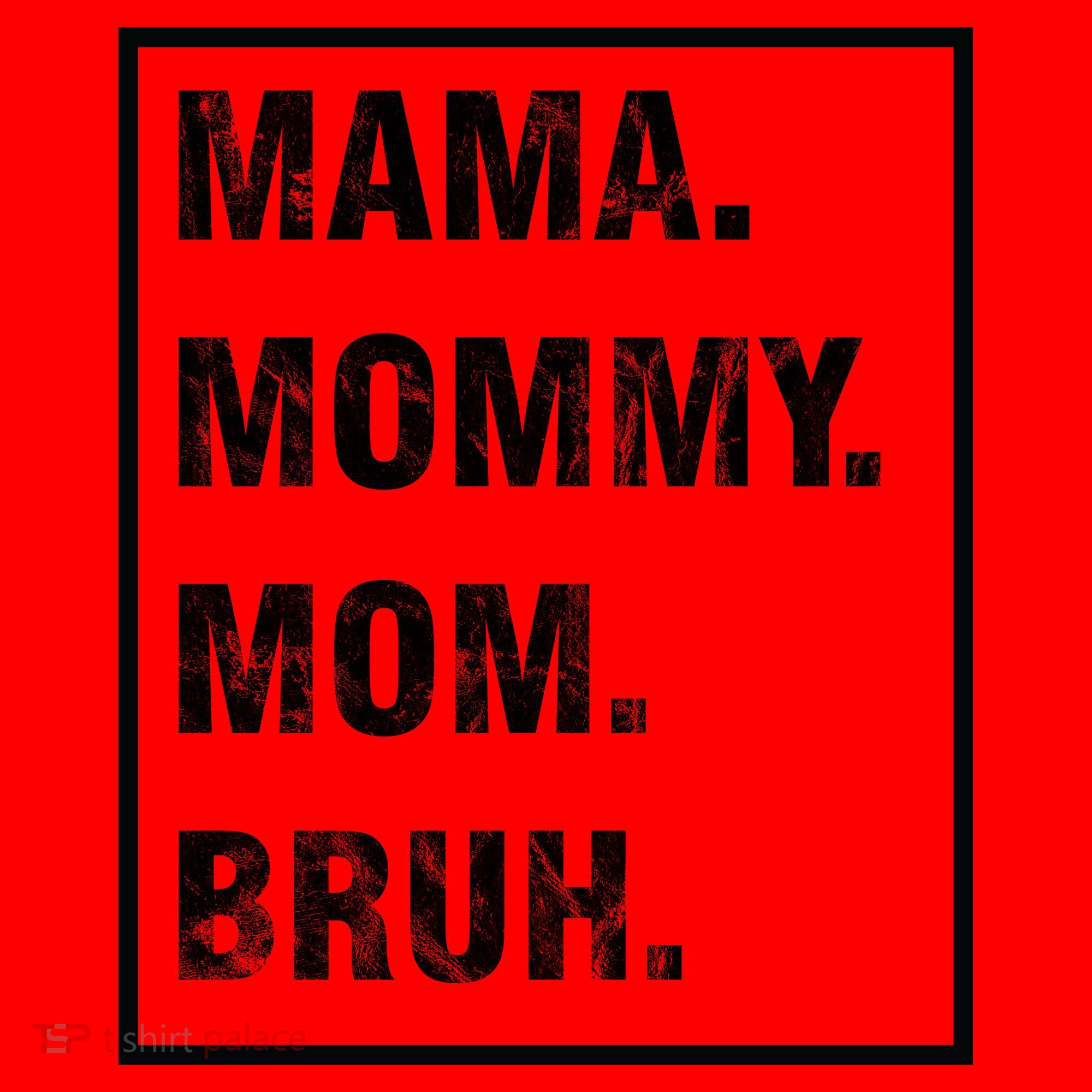 Mama Mommy Mom Bruh Funny Meme Santa Hat
