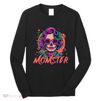 Momster Monster Mom Halloween Skeleton Spooky Mom Mama Long Sleeve Shirt thumb 0