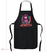 Momster Monster Mom Halloween Skeleton Spooky Mom Mama Apron thumb 0
