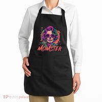 Momster Monster Mom Halloween Skeleton Spooky Mom Mama Apron thumb 2