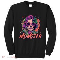 Momster Monster Mom Halloween Skeleton Spooky Mom Mama Sweatshirt thumb 0