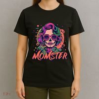 Momster Monster Mom Halloween Skeleton Spooky Mom Mama T-Shirt thumb 4