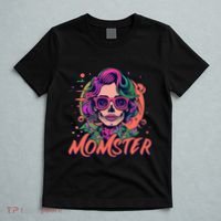 Momster Monster Mom Halloween Skeleton Spooky Mom Mama T-Shirt thumb 5