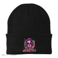 Momster Monster Mom Halloween Skeleton Spooky Mom Mama Beanie thumb 0