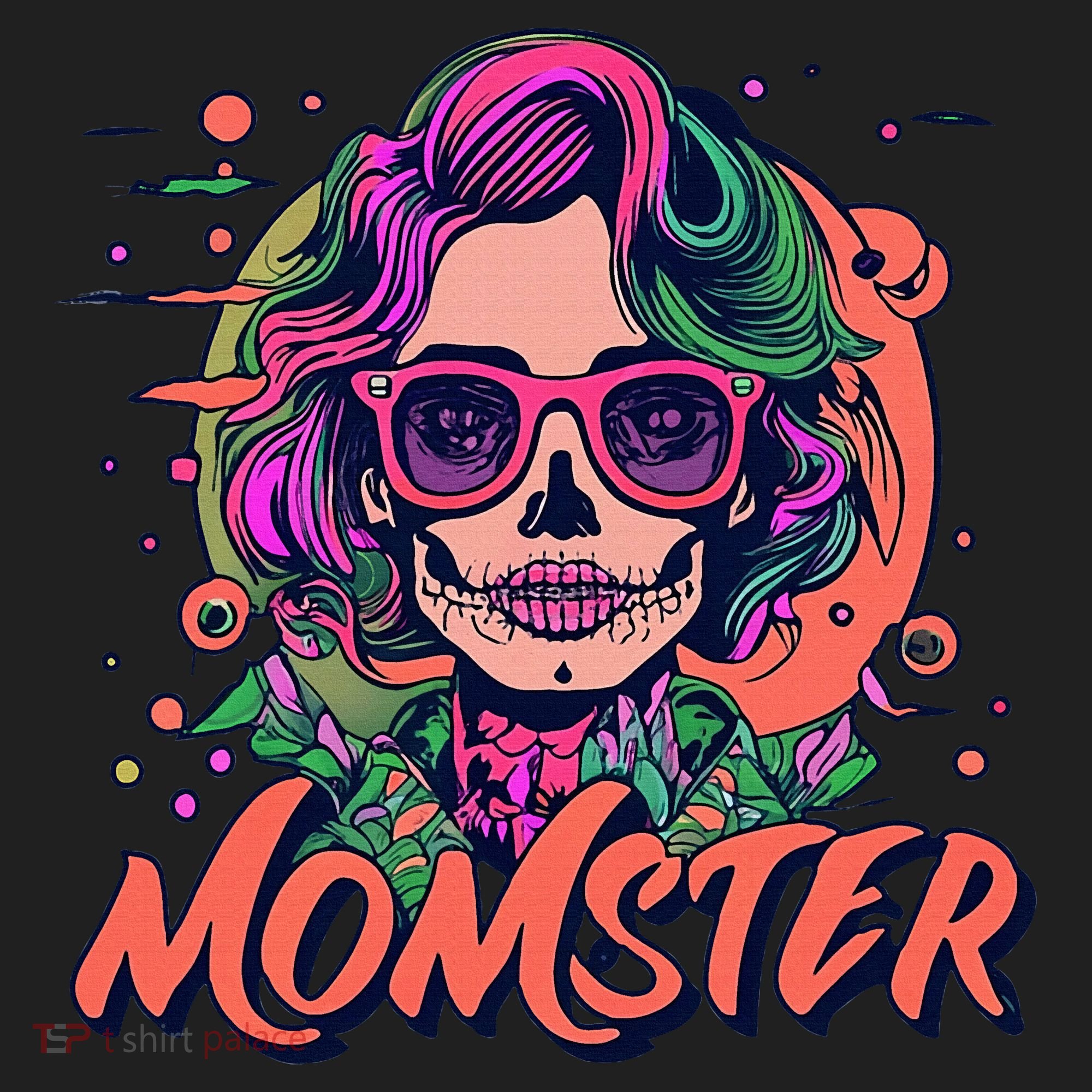 Momster Monster Mom Halloween Skeleton Spooky Mom Mama Beanie