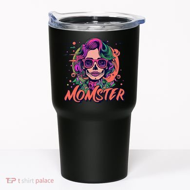 Momster Monster Mom Halloween Skeleton Spooky Mom Mama Tumbler