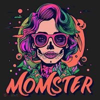 Momster Monster Mom Halloween Skeleton Spooky Mom Mama Tumbler thumb 3