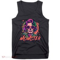 Momster Monster Mom Halloween Skeleton Spooky Mom Mama Tank Top thumb 0