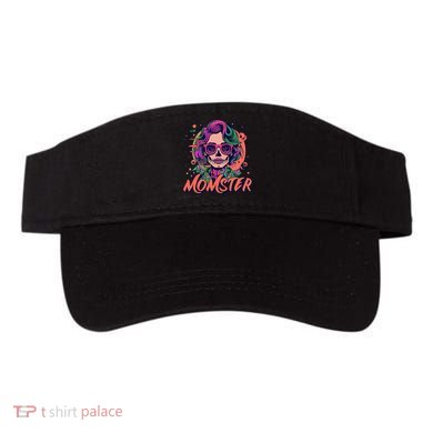 Momster Monster Mom Halloween Skeleton Spooky Mom Mama Visor